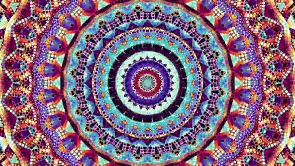 Versierde mandala lus achtergrond — Stockvideo