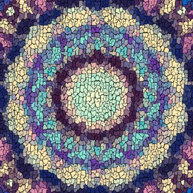 Kusursuz arka plan deseni. Çatırtılı grunge vintage mandala Vector görüntü.