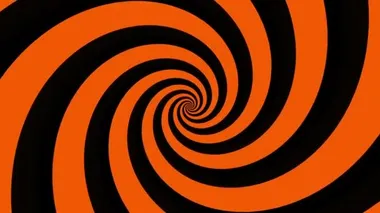 Sonsuz spiral. Kusursuz döngü görüntüsü.