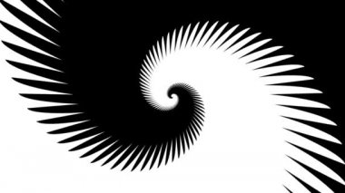Sonsuz spiral. Kusursuz döngü görüntüsü.