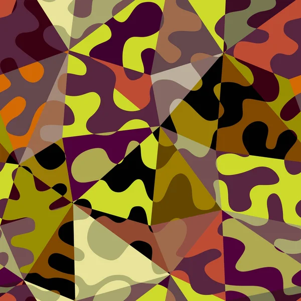 Seamless Background Pattern Military Style Vector Image — Stock Vector