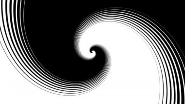 Sonsuz spiral. Kusursuz döngü görüntüsü.