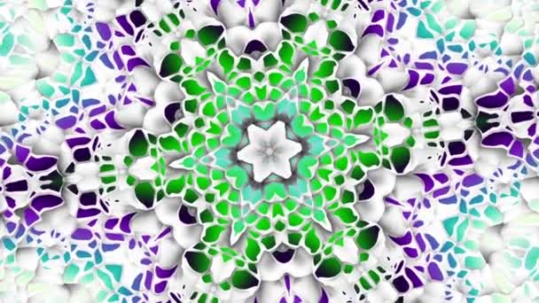 Ornate Mandala-Schleife Hintergrund — Stockvideo