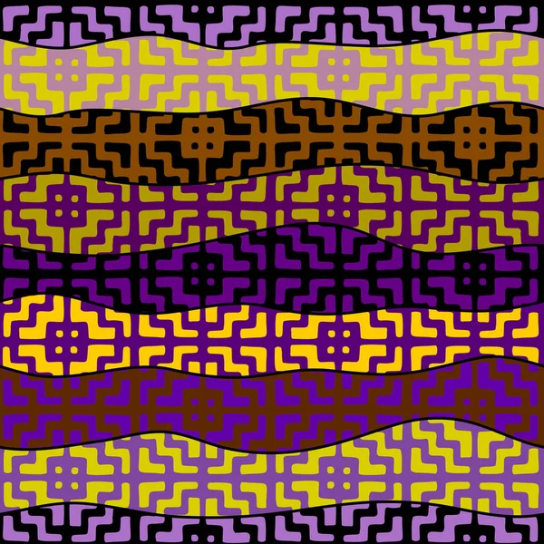 Modèle Fond Sans Couture Modèle Ethnique Tribal Abstrait Patchwork Image — Image vectorielle