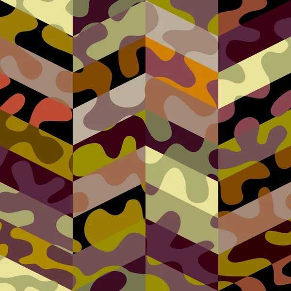 Nahtloses Hintergrundmuster Militärischen Stil Vektorbild — Stockvektor