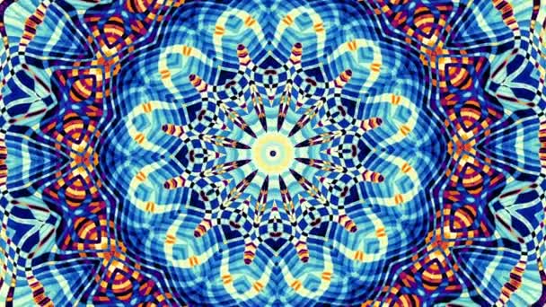 Versierde mandala lus achtergrond — Stockvideo