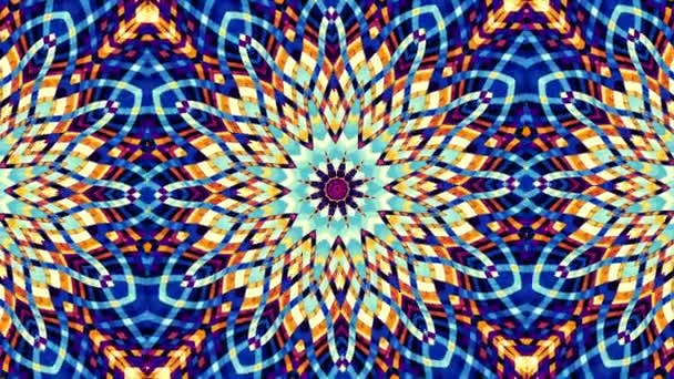 Versierde mandala lus achtergrond — Stockvideo