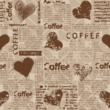- Kahve. Soyut kahve kalıbı. Kusursuz resim