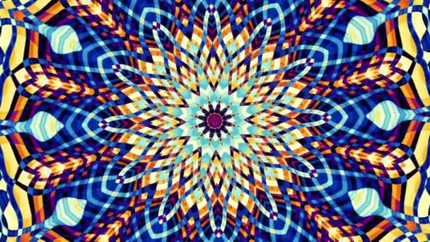 Versierde mandala lus achtergrond — Stockvideo