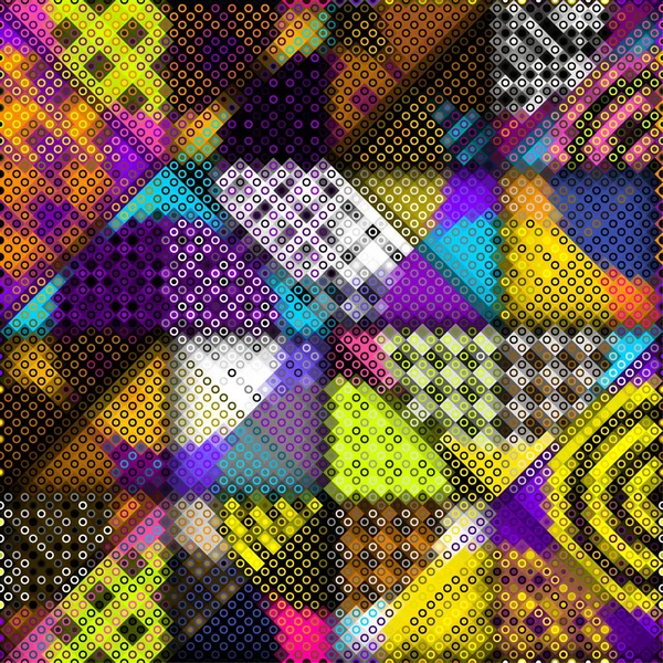 Αφηρημένο Γεωμετρικό Σχέδιο Χαμηλό Πολυ Στυλ Στυλ Pixel Art Εικόνα — Διανυσματικό Αρχείο
