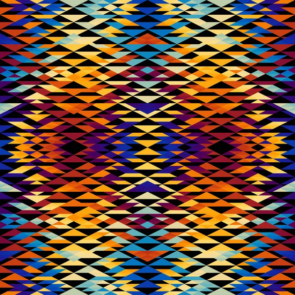 Padrão Geométrico Abstrato Sem Costura Ornamento Asteca Imagem Vetorial — Vetor de Stock