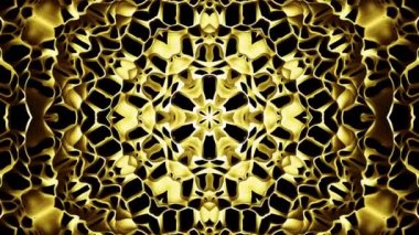 Arap geometrik deseni Altın Mandala.