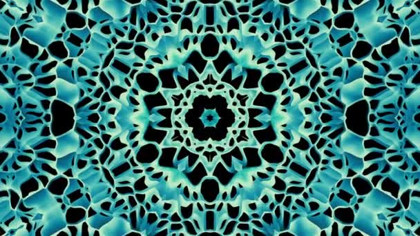 Patrón geométrico árabe Mandala verde . — Vídeo de stock