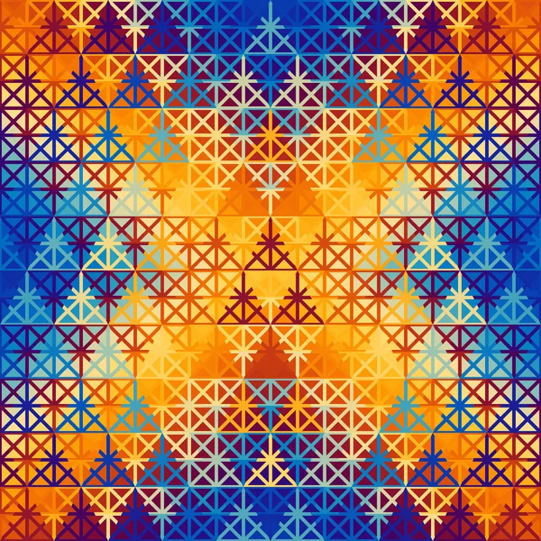 シームレスな抽象幾何学的パターン アステカの飾り ベクトル画像 — ストックベクタ