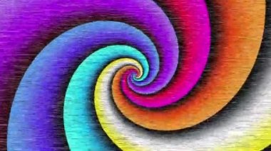 Sonsuz spiral. Kusursuz döngü görüntüsü.