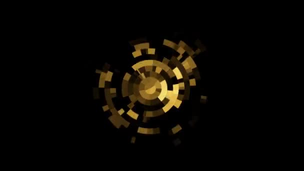 Фон круговой градиентной петли — стоковое видео