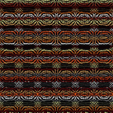 Kusursuz bir arka plan modeli. Soyut etnik kabile modeli. Vektör resmi