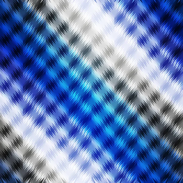 Naadloos Vectorpatroon Blauw Golvend Abstract Patroon Lage Polystijl — Stockvector