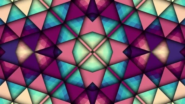 Symmetrische abstrakte psychedelische Schleife Hintergrund — Stockvideo