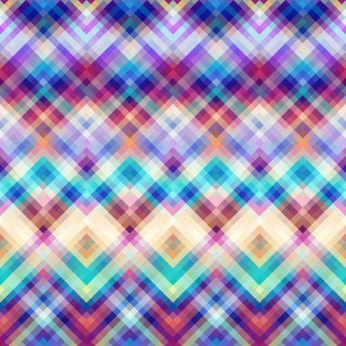 Düşük polimetrik tarzda soyut geometrik desen. Piksel sanat tarzı. Vektör resmi.