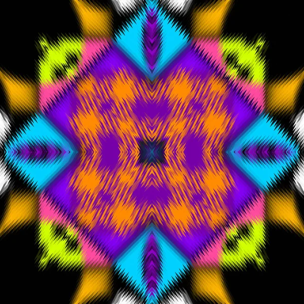 Nahtloses Muster Eines Dreiecks Nachahmung Abstrakter Ornamentaler Teppichtextur Vektorbild — Stockvektor