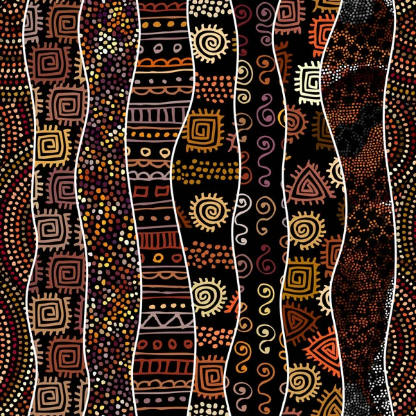 Modèle Fond Sans Couture Modèle Ethnique Tribal Abstrait Image Vectorielle — Image vectorielle