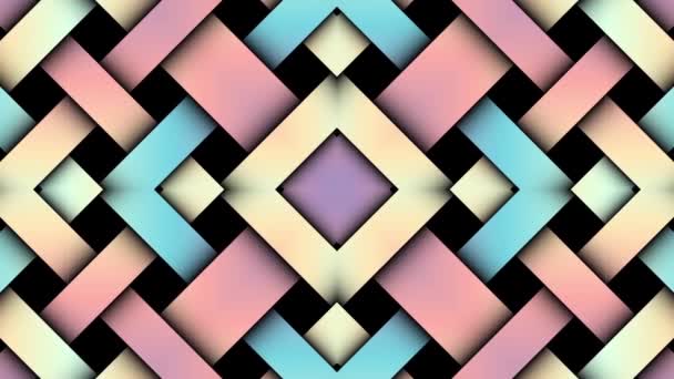 Symmetric abstract psychedelic loop background — Stock Video