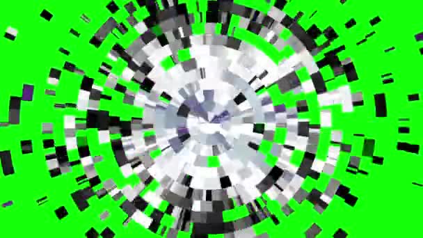 Spinning round gradient loop background — Stock Video