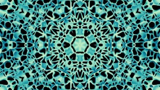 Modello geometrico arabo Mandala verde . — Video Stock