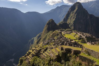 Machu Pichu harabelerinin manzarası, Peru