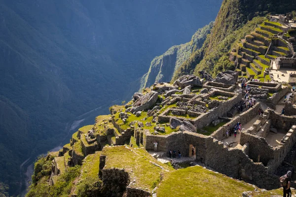 Uma Vista Machu Pichu Ruínas Peru — Fotografia de Stock