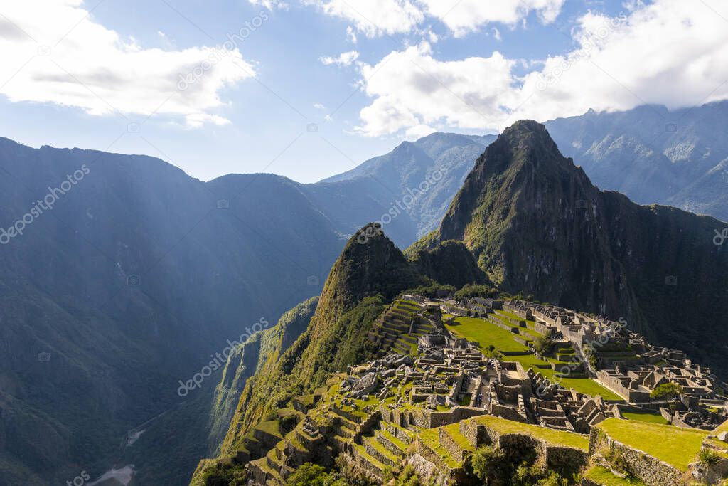 A view of Machu Pichu ruins, Peru