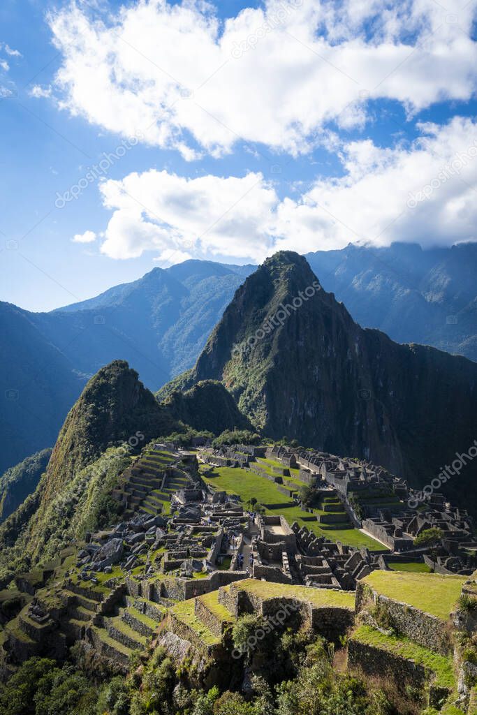 A view of Machu Pichu ruins, Peru