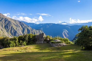 Machu Pichu harabelerinin manzarası, Peru