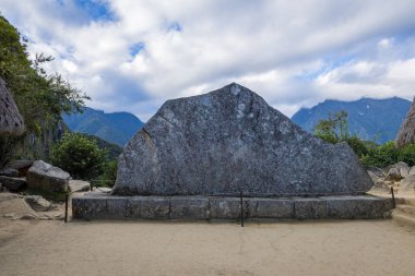 Machu Pichu harabelerinin manzarası, Peru