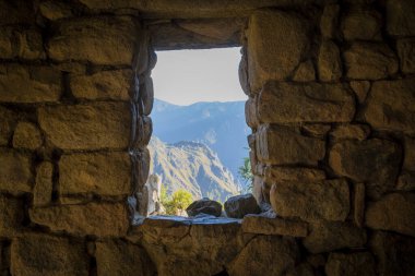 Machu Pichu harabelerinin manzarası, Peru