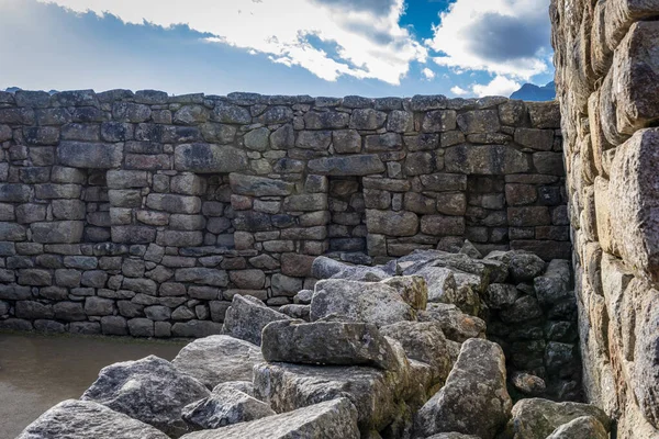 Machu Pichu Harabelerinin Manzarası Peru — Stok fotoğraf