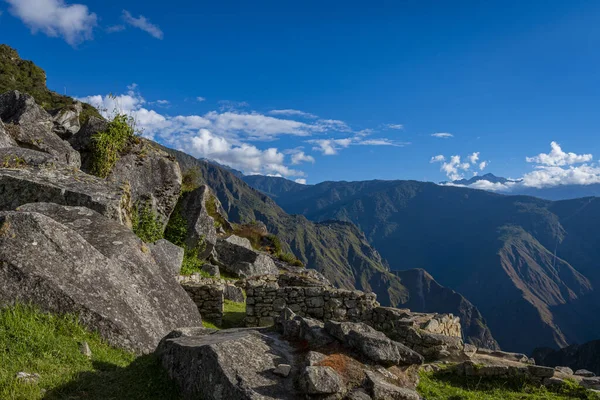 View Machu Pichu Ruins Peru — Stock Photo, Image