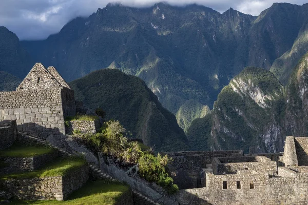 Utsikt Över Machu Pichu Ruiner Peru — Stockfoto