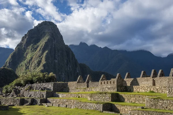 Una Vista Las Ruinas Machu Pichu Perú — Foto de Stock