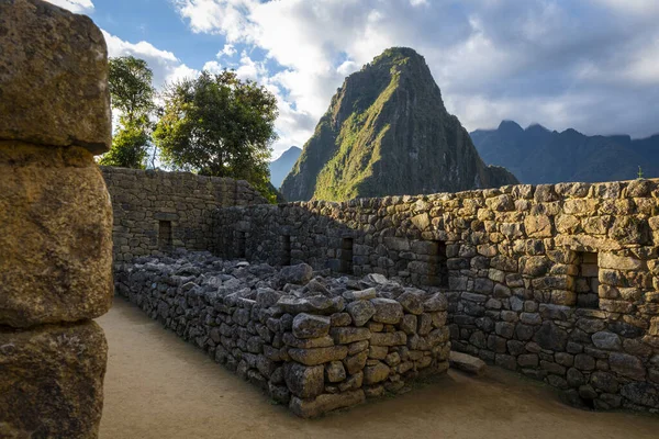 Άποψη Των Ερειπίων Machu Pichu Περού — Φωτογραφία Αρχείου