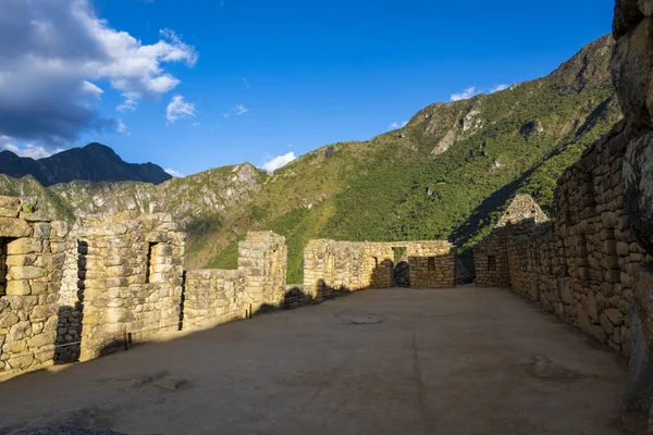 Una Vista Las Ruinas Machu Pichu Perú — Foto de Stock