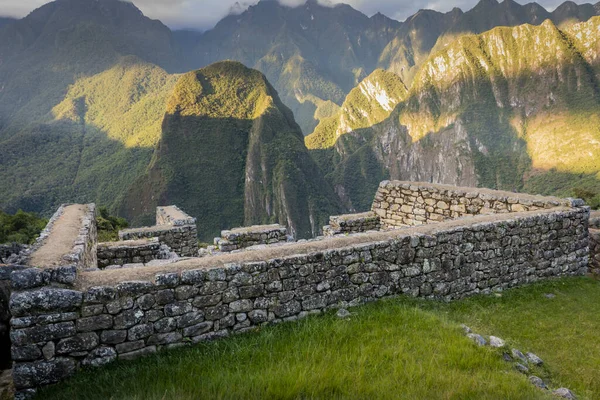 Una Vista Las Ruinas Machu Pichu Perú — Foto de Stock