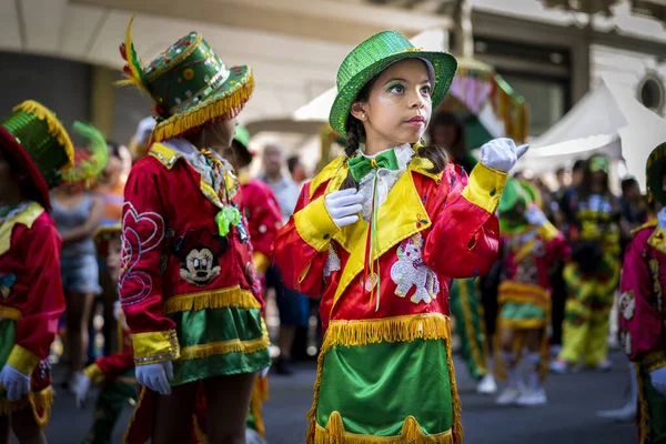 Buenos Aires Argentina 2020 Criança Desfile Carnaval Organizado Pelo Governo — Fotografia de Stock