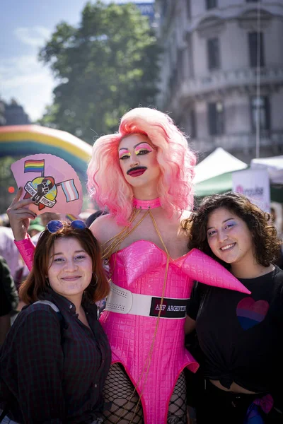 Buenos Aires Argentina 2019 People Pride Parade Buenos Aires — стоковое фото