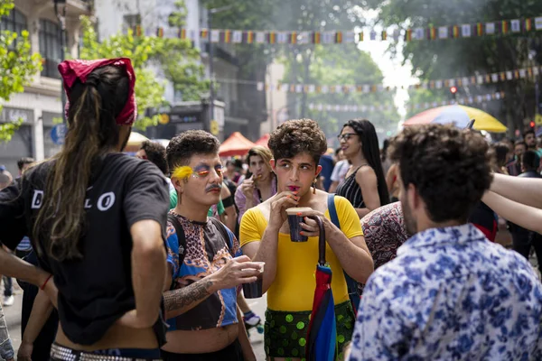 Buenos Aires Arjantin 2019 Buenos Aires Geçit Törenindeki Insanlar — Stok fotoğraf