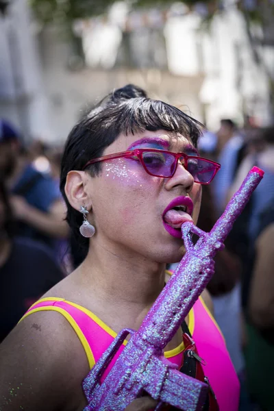 Buenos Aires Argentina 2019 Trans Girl Posing Pride Parade Buenos — стоковое фото