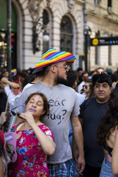 Buenos Aires Argentina 2019 People Pride Parade Buenos Aires — стоковое фото