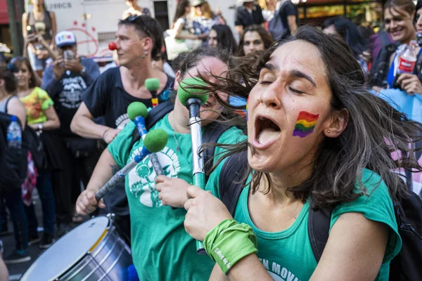 Buenos Aires Argentina 2019 Lidé Přehlídce Pýchy Buenos Aires — Stock fotografie