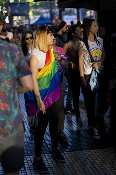 Buenos Aires Arjantin 2019 Buenos Aires Geçit Törenindeki Insanlar — Stok fotoğraf